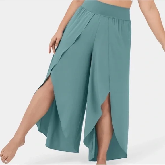 Halara Breezeful™ Palazzo Flowy Split Wide Leg Quick Dry Casual Pants. - Picture 12 of 12